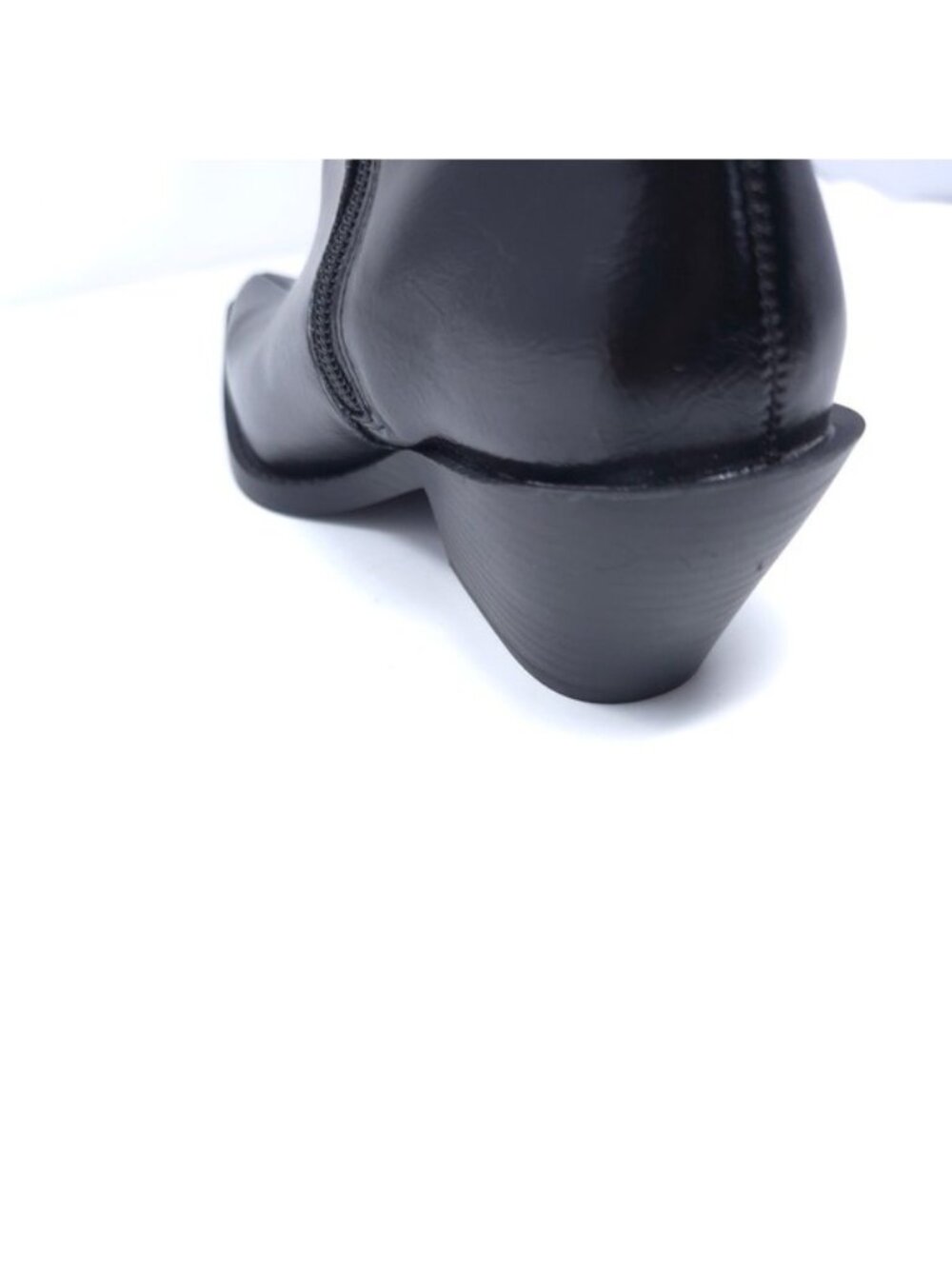 Wild Pair Luelap Boots Black Faux Leather Western Knee High - Picture 8 of 11